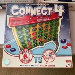 PLAY BALL!  Connect 4 game featuring NEW YORK YANKEES vs BOSTON RED SOX